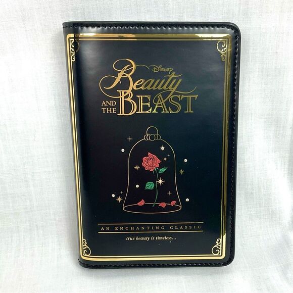 Beauty and the Beast Passport Holder Disney Kate Spade in Black/Gold New - Picture 2 of 8